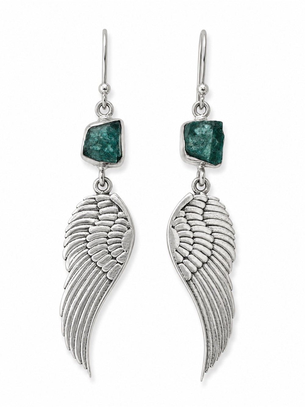 Apatite Winged Dangle Earrings